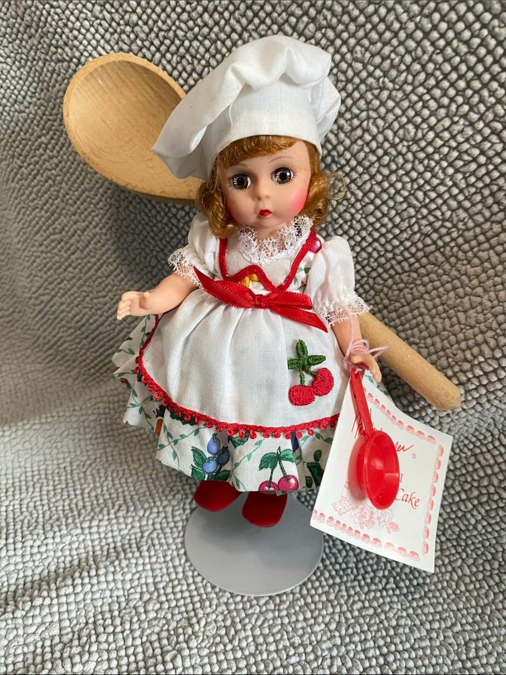 Vintage Cook Chef Doll with Cherry Apron Madame Alexander Pat-A-Cake